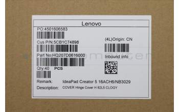 Lenovo 5CB1C74898 COVER Hinge Cover H 82L5 CLOGY