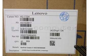 Lenovo 5CB1C74900 COVER Hinge Cover82L6STOGY_Creatorlogo