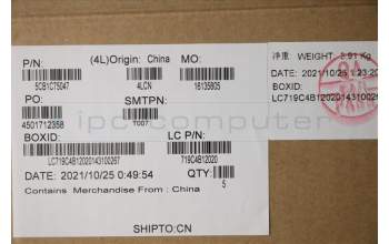 Lenovo 5CB1C75047 COVER Upper Case ASM_SPA L82KV FP A/BUMA