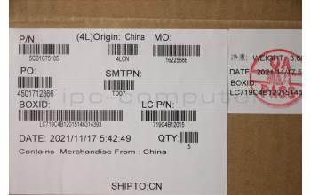 Lenovo 5CB1C75105 COVER Upper CaseASM_NORDICL82KVNFPA/BUMA