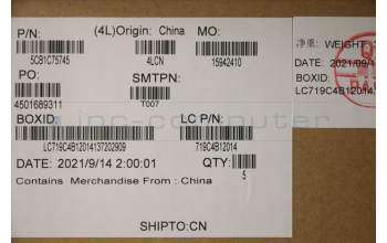 Lenovo 5CB1C75745 COVER Upper Case ASM_ITA L82KV NFPA/GUMA