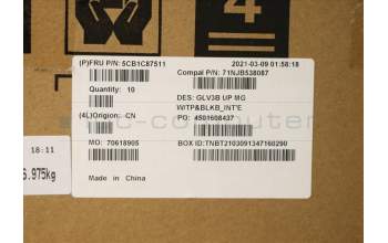 Lenovo 5CB1C87511 COVER UpperCaseASM_EURO ENG C21A4 MGBL