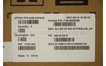 Lenovo 5CB1C87519 COVER UpperCaseASM_UKE C21A4 MGBL