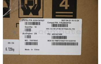 Lenovo 5CB1C87527 COVER UpperCaseASM_FRA C21A4 MGBL