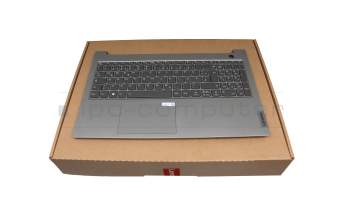 5CB1C87528 original Lenovo keyboard incl. topcase DE (german) silver/grey with backlight