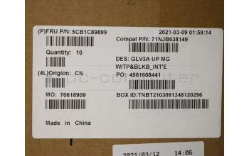 Lenovo 5CB1C89899 COVER Upper Case ASM_EURO ENG C21A2 MGBL