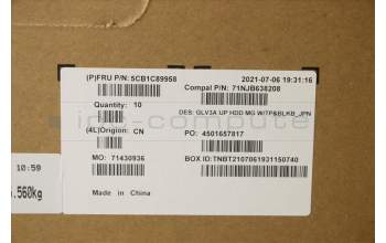 Lenovo 5CB1C89958 COVER Upper Case ASM_JPN C 21A2 HDMGBL