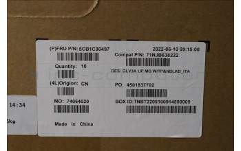 Lenovo 5CB1C90497 COVER Upper Case ASM_ITA C 21A2 MGNBL