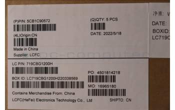 Lenovo 5CB1C90572 C-Cover with keyboard,Italian,Slate Grey