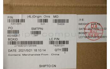 Lenovo 5CB1C90915 COVER Upper Case ASM_ENG L82NH LIG_SR