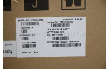 Lenovo 5CB1C92776 COVER Upper Case ASM_SWS C 20WE BLKB N