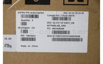 Lenovo 5CB1C92784 C-Cover with keyboard,Greek,Abyss Blue,Backlight