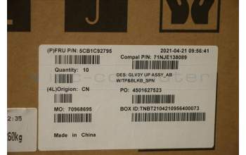 Lenovo 5CB1C92795 COVER Upper Case ASM_SPA C20WE AB BLKB N