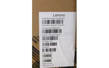 Lenovo 5CB1C92817 C-Cover with keyboard, US English Euro, Grey, US