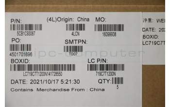 Lenovo 5CB1C93067 COVER Upper Case ASM_UKE L82JW BU_WHW/F