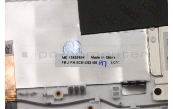 Lenovo 5CB1C93100 COVER Upper Case ASM_USAENGL82JWSG_BUW/F