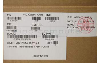 Lenovo 5CB1C93714 COVER Upper Case ASM_GER L82K8 BK RGB