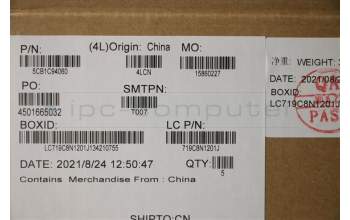 Lenovo 5CB1C94060 COVER Upper Case ASM_ENG L82K8 GY RGB