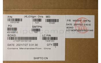 Lenovo 5CB1D01860 COVER Upper Case ASM_NORDIC L82NXIG_FP_D