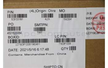 Lenovo 5CB1D01891 COVER Upper Case ASM_NORDIC L82NXIG_FP_U