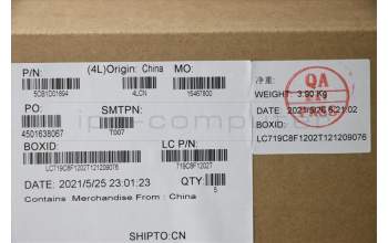 Lenovo 5CB1D01894 COVER Upper Case ASM_SLV L82NX IG_FP_U