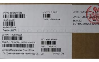 Lenovo 5CB1D01936 COVER Upper Case ASM_UKR L82K0 PHABU