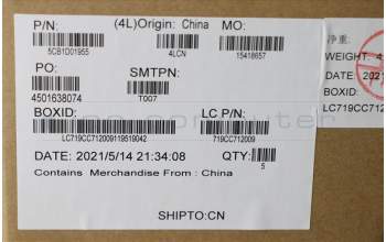 Lenovo 5CB1D01955 COVER Upper Case ASM_HBWL82C7IG_TEX_LIPC