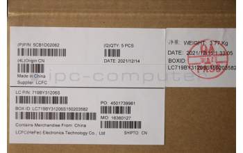 Lenovo 5CB1D02062 COVER Upper Case ASM_ITA L81W1 FP PGLIPC