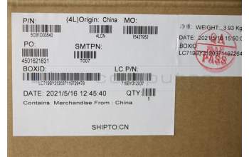 Lenovo 5CB1D03540 COVER Upper Case ASM_FRA L81W1 NFPABLIPC