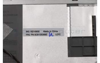 Lenovo 5CB1D03692 COVER Upper Case ASM_SPA L81W1 NFPPGLIPC