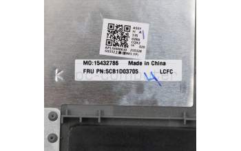 Lenovo 5CB1D03705 ABDECKUNG, Baugruppe Oberer Gehäuseteil_GRE L81W1 NFPPGLIPC
