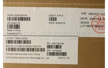 Lenovo 5CB1D03743 COVER Upper Case ASM_SWS L81W1NFPREDLIPC