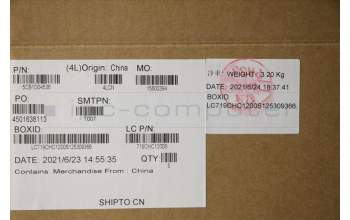 Lenovo 5CB1D04536 COVER Upper Case ASM_EURO ENGL20YMMGR_ML