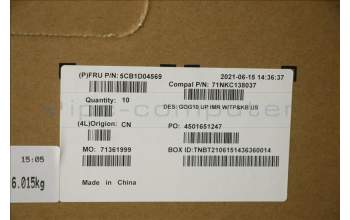 Lenovo 5CB1D04569 OVER Upper Case ASM_ENG C 82K1