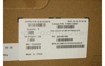 Lenovo 5CB1D04579 C-Cover with keyboard, Ukraine