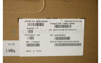 Lenovo 5CB1D04587 COVER Upper Case ASM_FRA C 82K1