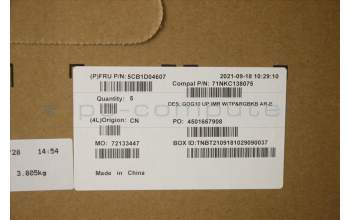 Lenovo 5CB1D04607 COVER Upper Case ASM_ARA C 82K1 RGB