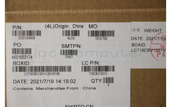 Lenovo 5CB1D04908 C-Cover with keyboard, UK English, Abyss Blue, Backlight, Non-FingerPrint, UK