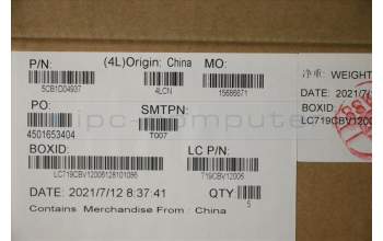 Lenovo 5CB1D04937 C-Cover with keyboard, Nordic, Iron Grey, Backlight, Non-Fingerprint, UK