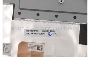 Lenovo 5CB1D05043 COVER Upper Case ASM_NORDIC L82JH BU RGB