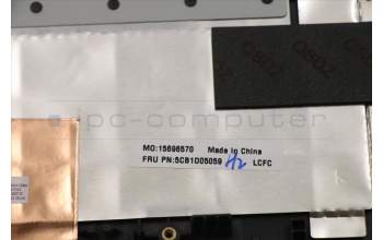 Lenovo 5CB1D05059 C-Cover with keyboard,US English Euro,Blue,White Backlight