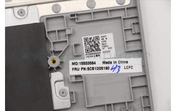 Lenovo 5CB1D05190 C-Abdeckung mit Tastatur, Englisch (GB), Grau