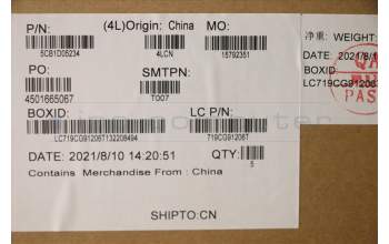 Lenovo 5CB1D05234 COVER UpperCaseASMEUROENGL82JDSGw/RGBWRF