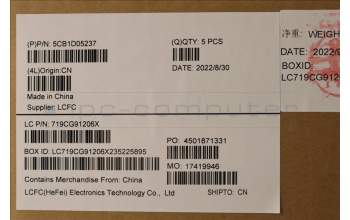 Lenovo 5CB1D05237 COVER UpperCaseASMFRA/ENGL82JDSGw/RGBWRF