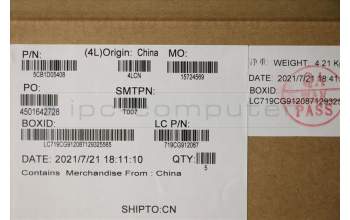 Lenovo 5CB1D05408 C-Cover with keyboard,Russian,Slate Grey