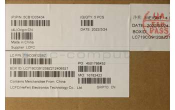 Lenovo 5CB1D05434 C-Cover with keyboard,Italian,Blue Backlight