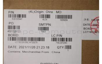 Lenovo 5CB1D05447 COVER Upper Case ASM_UKE L82JD STw/BUWRF