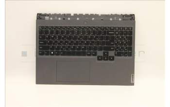 Lenovo 5CB1D09629 C-Cover with keyboard, Greek, Slate Grey, RGB Backlight, US