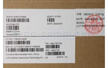 Lenovo 5CB1D10908 COVER Upper Case ASM_FRA/ARA L82JK BURGB