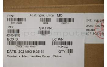 Lenovo 5CB1D12355 COVER Upper Case ASM_ARA L82JK SG BU